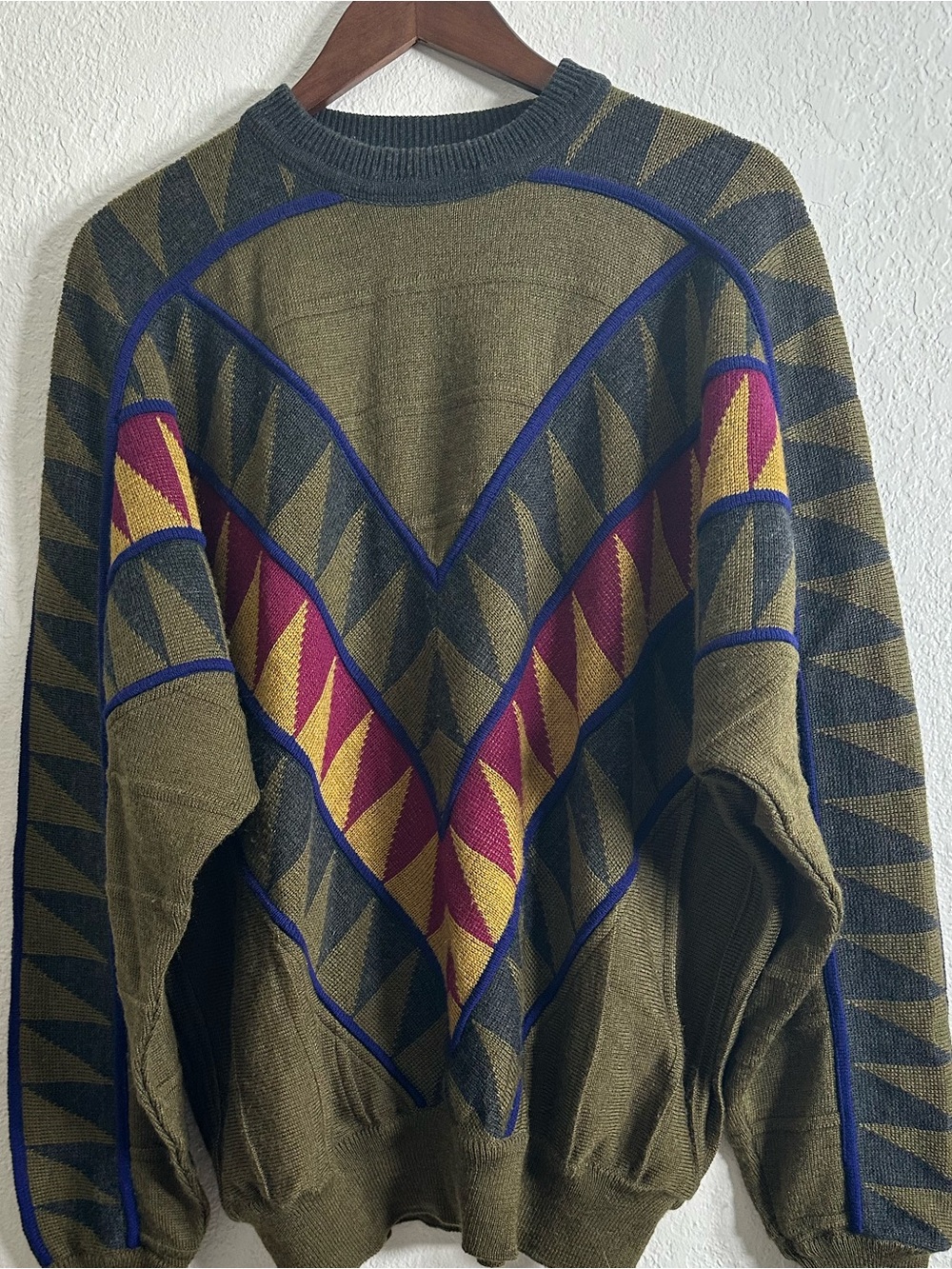 Vintage Carlo Colucci Men's Sweater Size EU 54 (todays size is a XL) - Picture 2 of 13